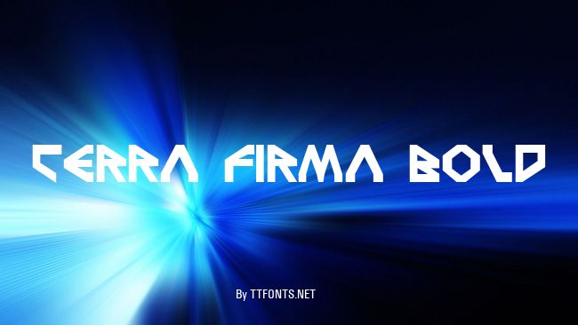 Terra Firma Bold example